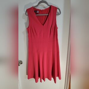 Nine West Fit and Flare Pink Sleeveless Dress